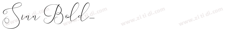 Sinn Bold字体转换